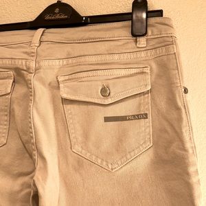 Ankle length light beige Jeans